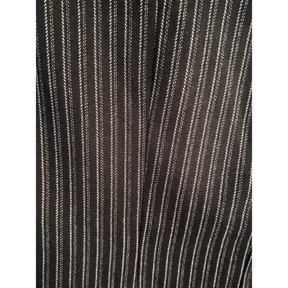 Cabi Women's Blazer Sz 2 Black White Pinstripe Chic Leopard Lining Jacket - Picture 5 of 6